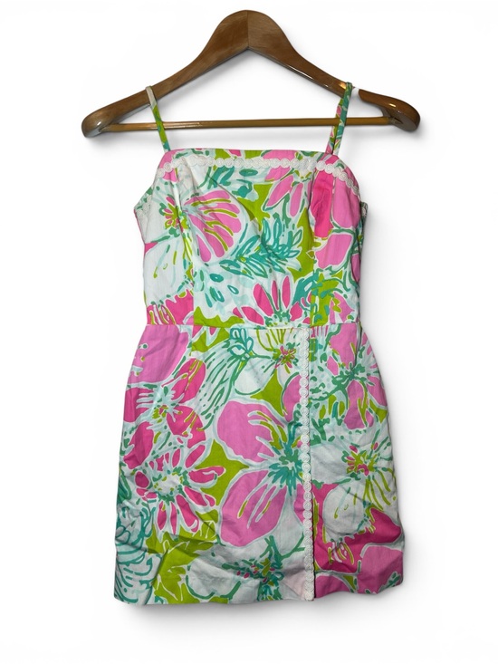 Lilly Pulitzer Pants - Lilly Pulitzer Jesse Skort Romper Tropical Seersucker Ricrac Trim Sweetheart 00